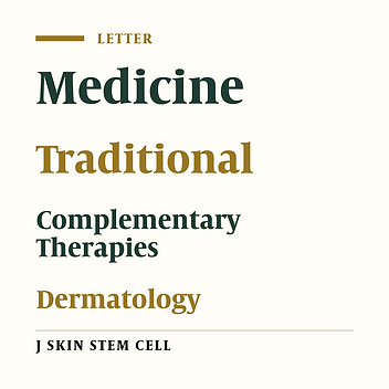 Cover image of the article: Traditional and Complementary Medicine, Yes or No?