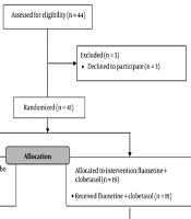 Comparison of the Therapeutic Effects of Oral Fluoxetine and Topical Clobetasol with Topical Clobetasol and Placebo in Vitiligo Patients: A Triple Blinded Placebo Control Clinical Trial