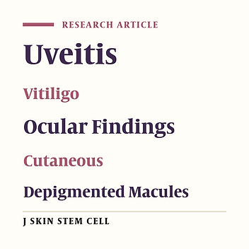 Prevalence of Ocular Findings in Patients with Vitiligo