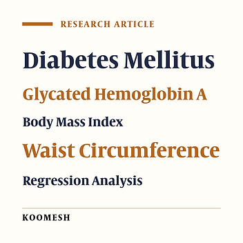 Predictive factors of glycosylated hemoglobin using additive regression model