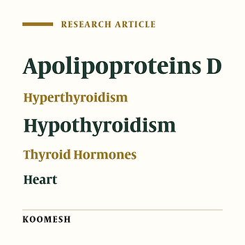 Cardiac up-regulation of apolipoprotein D in a rat model of hypo- and hyperthyroidism