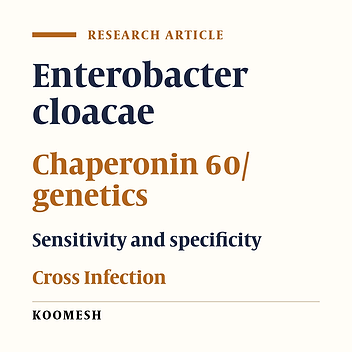Evaluation of biochemical and molecular techniques in the diagnosis of urinary isolates of Enterobacter cloacae