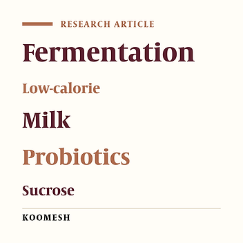Sucrose and D-tagatose fermentation profile by different probiotic strains and its effect on physical properties of chocolate milk