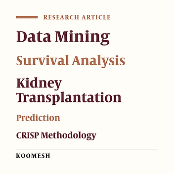 Estimating survival rate of kidney transplants by using data mining
