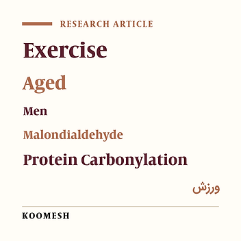 Effects of concurrent exercise training on the oxidative stress biomarkers concentration in elderly men