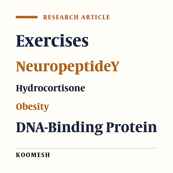 Effects of regular physical activity on levels of nesfatin-1, neuropeptideY and cortisol in obese men