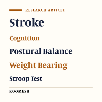 Balance control and weight bearing asymmetry under different levels of cognitive demands in stroke patients