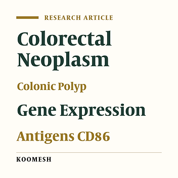 Expression of CD86 Co-stimulatory gene in colon polyps