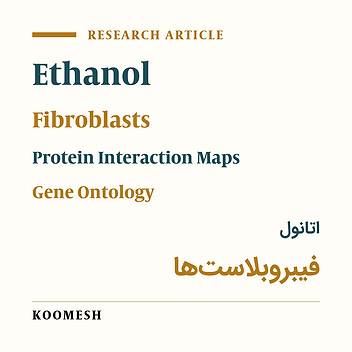 Protein-protein interaction network analysis of human fibroblast cells treated with ethanol