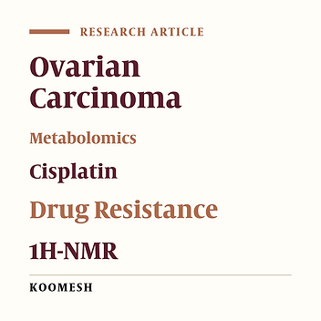 Metabolome profile comparison of cisplatin sensitive and resistant in ovarian epithelial cells by magnetic resonance spectroscopy spectroscopy