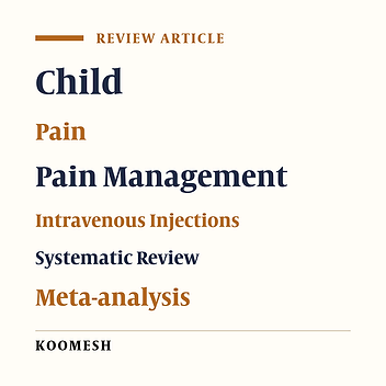 What is the most effective method of pain reduction during intravenous cannulation in children? A systematic review and meta-analysis study