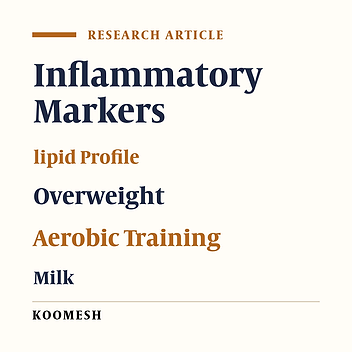 Interactive effect of regular aerobic training and milk consumption on some inflammatory markers and lipid profile in overweight boys