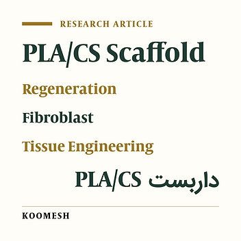 Healing potential of fibroblast cells cultured on a PLA/CS nanofibrous scaffold in skin regeneration in Wistar rat
