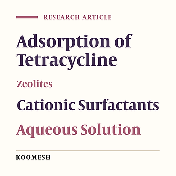 Capacity of natural and modified zeolite with cationic surfactant in removal of antibiotic tetracycline from aqueous solutions