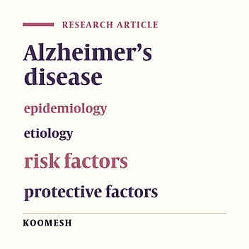 Epidemiology and etiology of Alzheimer’s disease