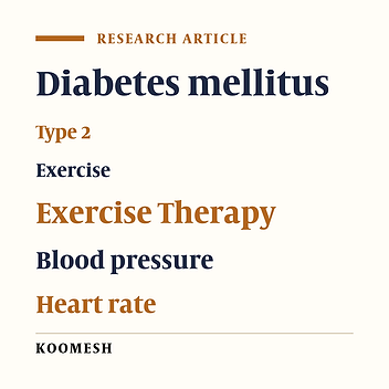 Effects of eccentric and concentric exercises on blood pressure and heart rate parameters in type 2 diabetes