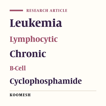 Therapeutic effects of fludarabine-cyclophosphamide combined therapy in Iranian patients with B-cell chronic lymphocytic leukemia