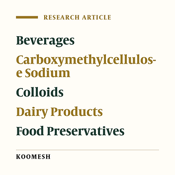 Effects of stabilizer mixture on physical stability of non-fat Doogh, an Iranian traditional drink