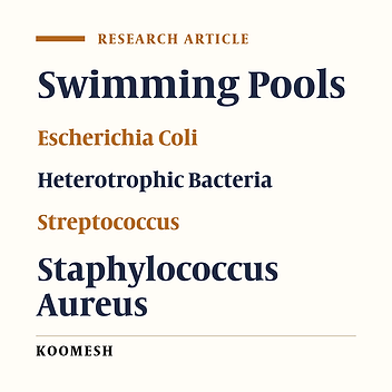 Survey on six microbial quality indices inchlorinated swimming pools and Influence of pool depth and swimmers gender on it (case study)