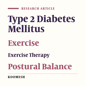 Effects of eccentric and concentric exercises on postural sway in type 2 diabetic patients