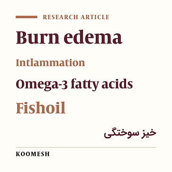 The effect of local fish oil on post burn edema in rats