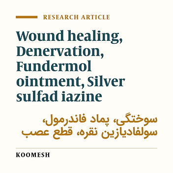 The effect of denervation on the response of burn wounds to herbal fundermol ointment in rat