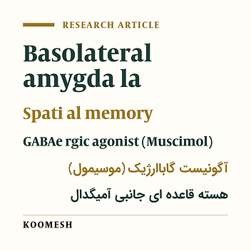 The effect s of muscimol injection into basolateral amygdala on spatial memory processing in place avoidance learning task