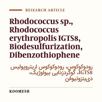 Detection and cloning of desulfurization operon sox(dszAB) in rhodococcus FMF native bacterium