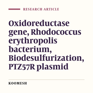 Identification and cloning of oxidoreductase gene from Rhodococcus erythropolis in E.Coli