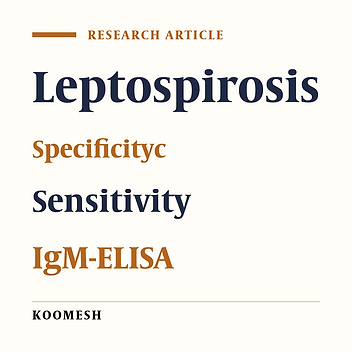Evaluation an in–house IgM-ELISA for the diagnosis of human leptospirosis