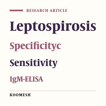 Evaluation an in–house IgM-ELISA for the diagnosis of human leptospirosis