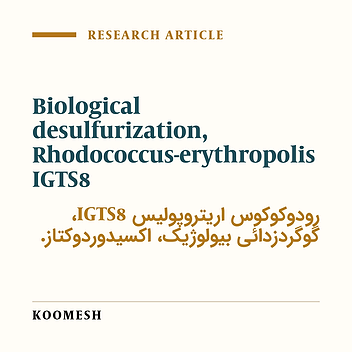 Enhansment of Biodesulfurization activity via the over expression of the oxidoreductase gene from R.erytheropolis IGTS8using pet 21a vector