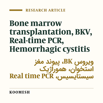 BK virus (BKV) quantifcation in urine samples of bone marrow transplanted patients is helpful for diagnosis of hemorrhagiccystitis
