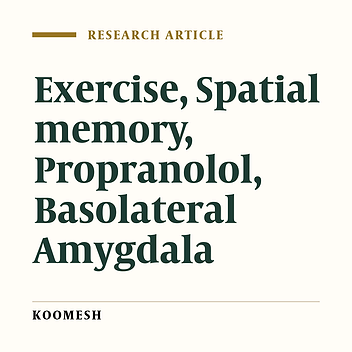 Influence of basolateral amygdala lesion on the inhibitory effects of propranolol on voluntary exercise- induced enhancement of learning and memory