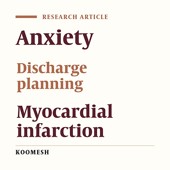 Influence of discharge planning on anxiety levels in patients with myocardial infarction