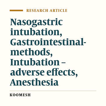 Comparison of success rate of three methods of nasogastric intubation