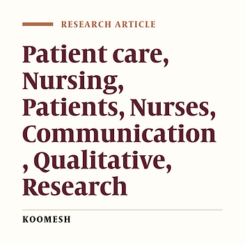 Exploring contextual factors of the nurse-patient relationship: A qualitative study