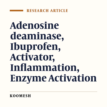 Effects of different therapeutical doses of ibuprofen on the adenosine deaminase activity at physiologic and pathologic temperatures