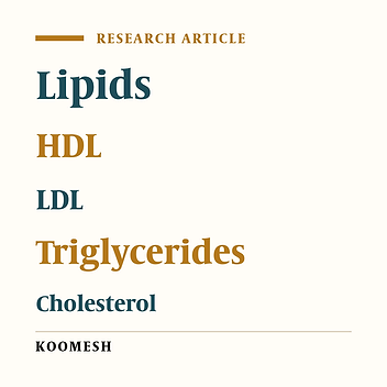 Serum lipids status and its disorders among 30-70 years old population in Semnan province, Iran