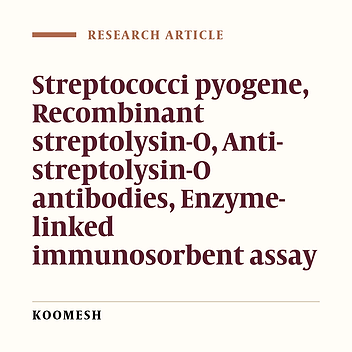 Design of enzyme-linked immunosorbent assay method for detection of anti-streptolysin-O antibodies on base of recombinant streptolysin-O
