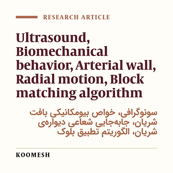 Radial motion of the carotid artery wall: A block matching algorithm approach