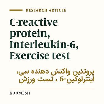 Effect of Astrand exercise test on serum interleukin-6 and C-reactive protein response in healthy inactive men