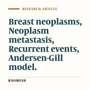 Prognostic factors of metastases in breast cancer patients using the recurrent Andersen-Gill model