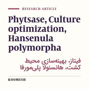Cloning, expression and culture optimization of gene encoding Aspergillus niger NRRL3135 phytase in Hansenula polymorpha host