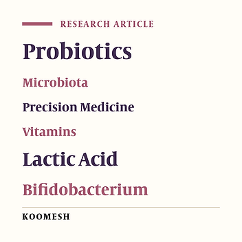 Evaluation of vitamins diversity produced by probiotics in the microbiome and introduction of selected species