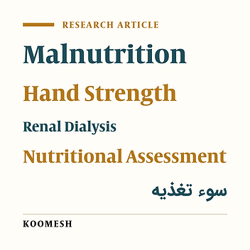 Evaluation of nutritional status of hemodialysis patients by hand grip strength
