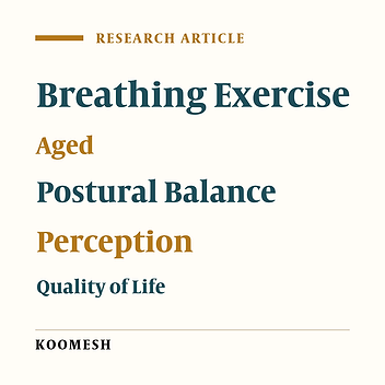 The efficacy of diaphragmatic breathing practice on respiratory function, balance, and quality of life in elderly women