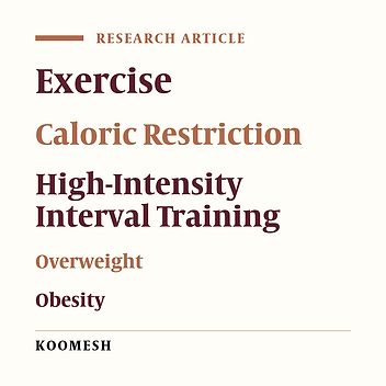 Effects of High-Intensity Interval and Mini-Trampoline Training with Calorie Restriction on Body Composition and Aerobic Capacity in Overweight and Obese women