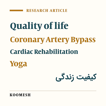 The effect of yoga-based cardiac rehabilitation program on the quality of life of patients after coronary artery bypass graft surgery