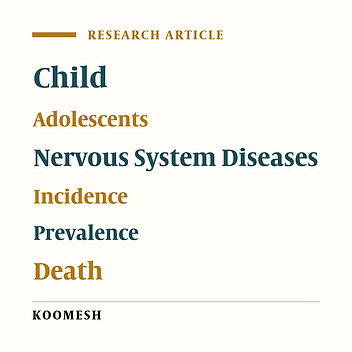 Incidence, mortality and DALY trends in neurological disorders in children aged 0-14 years in Iran: Estimates from the Burden of Disease Study of the year 1990- 2019